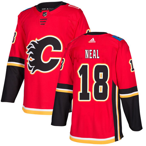Adidas Calgary Flames 18 James Neal Red Home Authentic Stitched Youth NHL Jersey